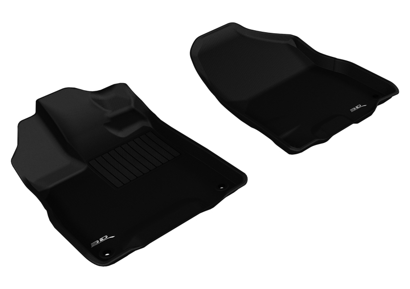 Acura MDX Floor Mats - Front - 3D MAXpider - Kagu - Black - `14-`20 Acura MDX Floor Mats - Front - 3D MAXpider - Kagu - Black - `14-`20